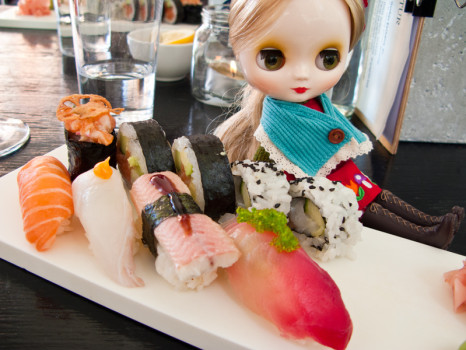 The sushi arrived!